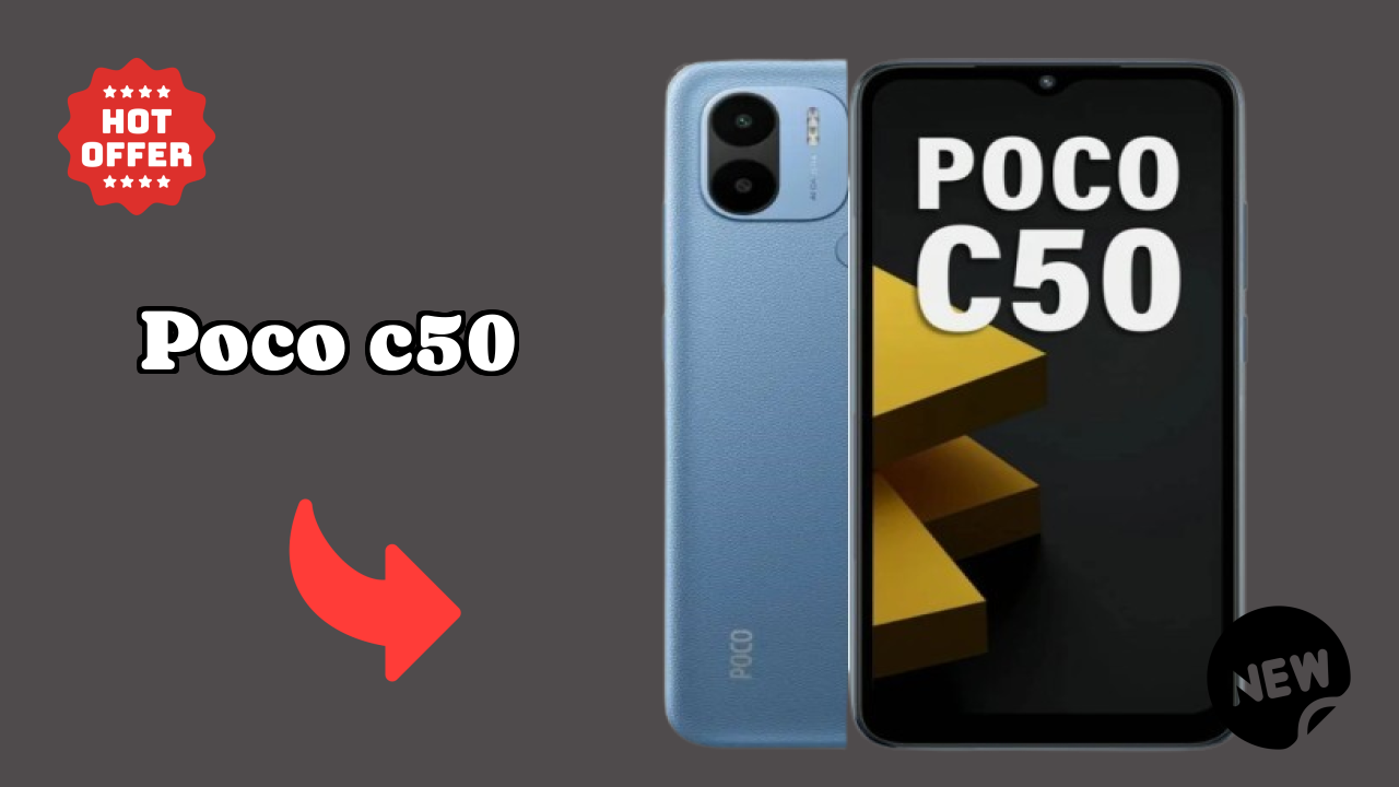 Poco POCO C50 - Price Dropped to ₹5,299 Today!